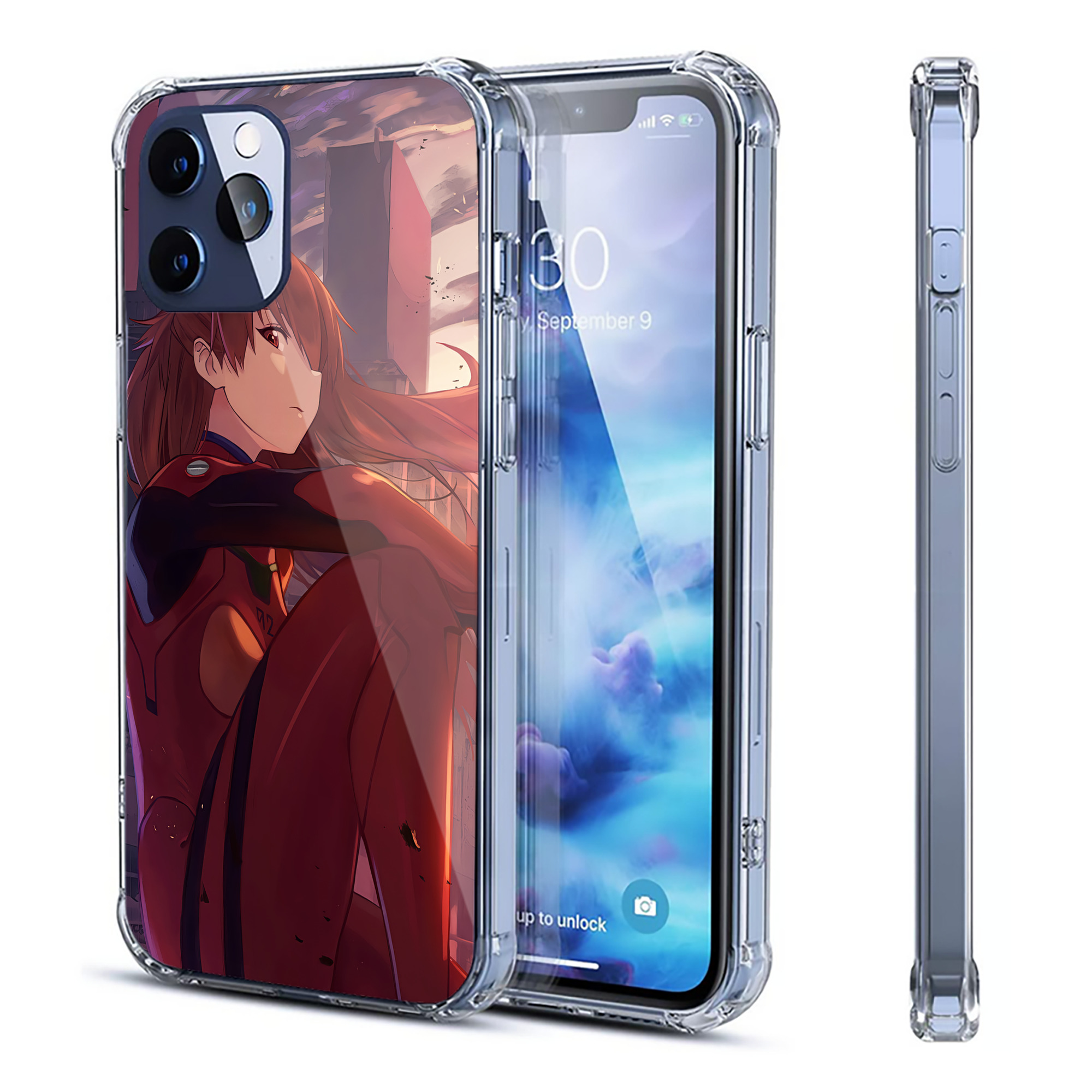 （画像用） EVA 新世紀エヴァンゲリオン 【iPhone 12シリーズ対応】透明スマホケース（クリアソフトケース）